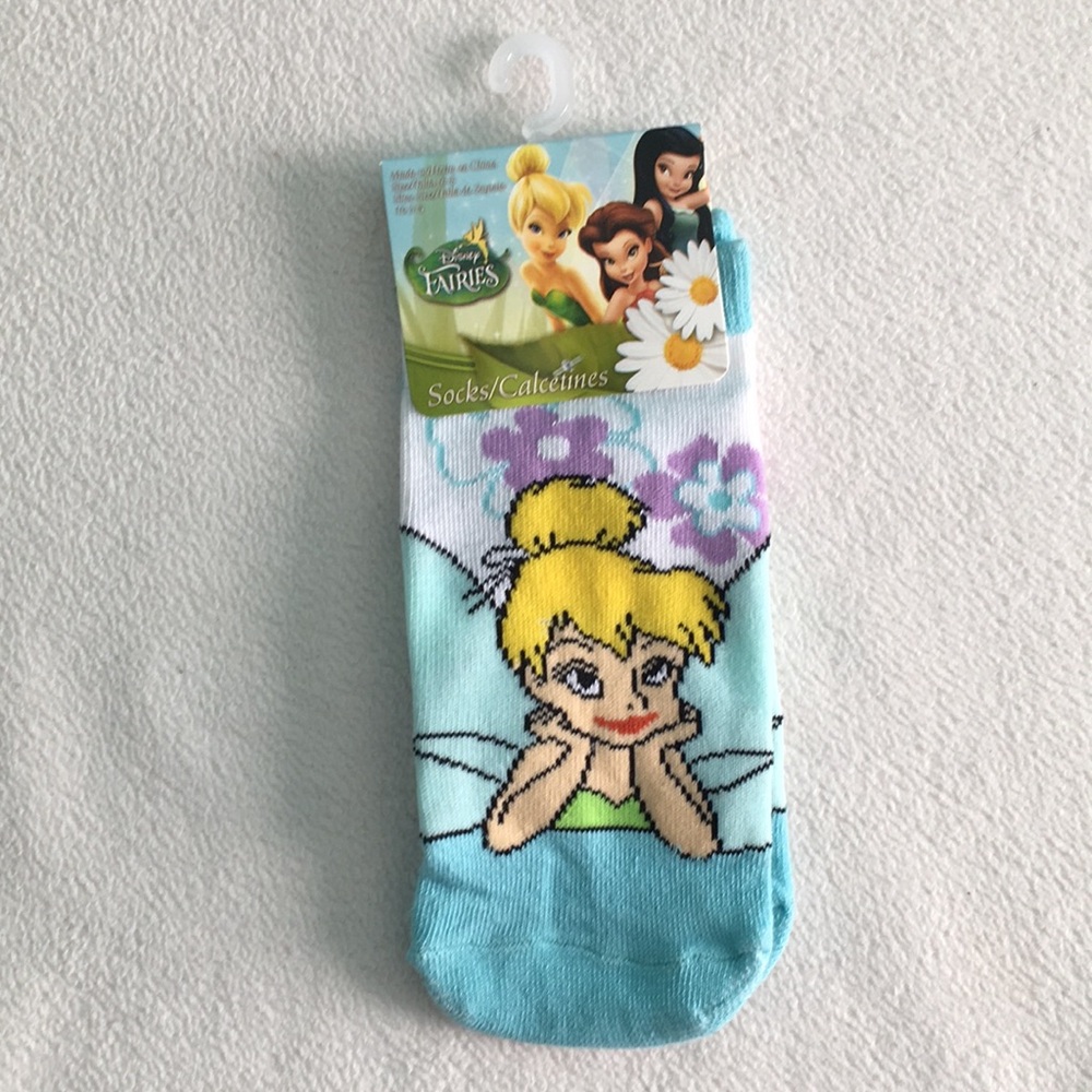 ✨ Blue Disney Fairies Tinker Bell Ankle Socks ✨